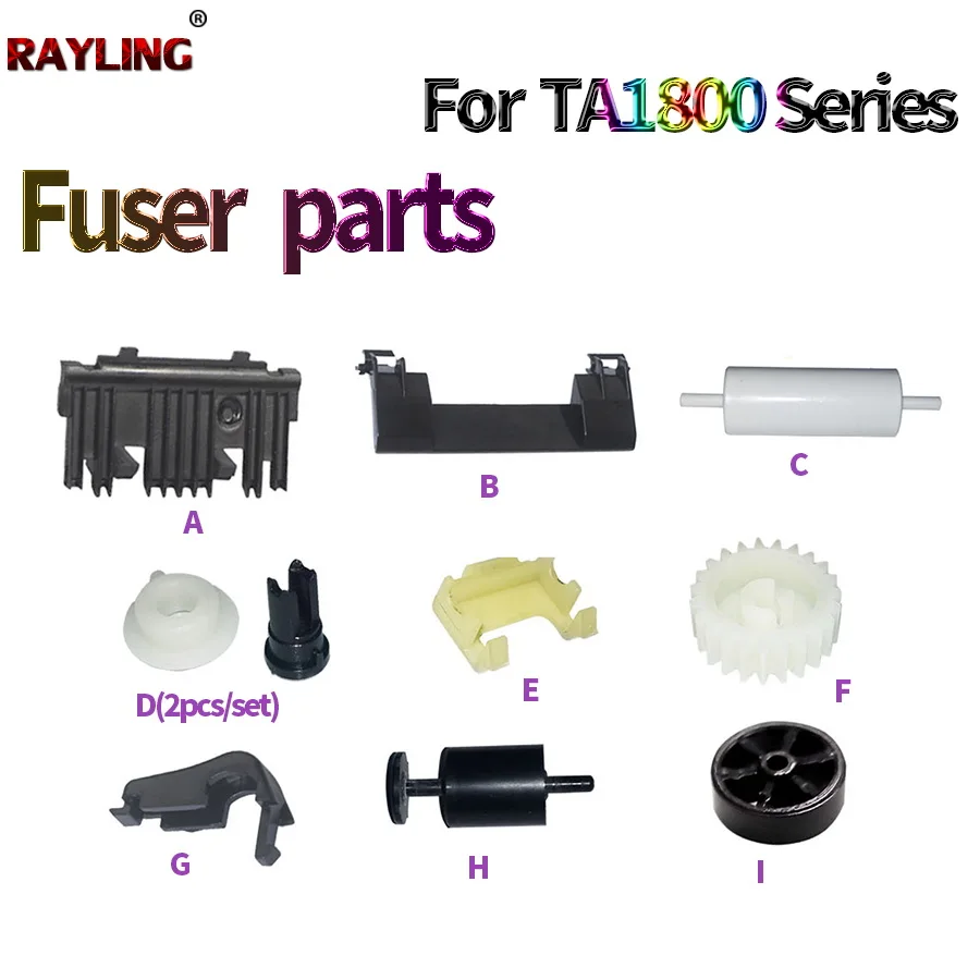 Fuser Paper Guide Roller/Bracket Parts For Use in Kyocera TASKalfa 1800 2200 1801 2201 2010 2011 2210 2211