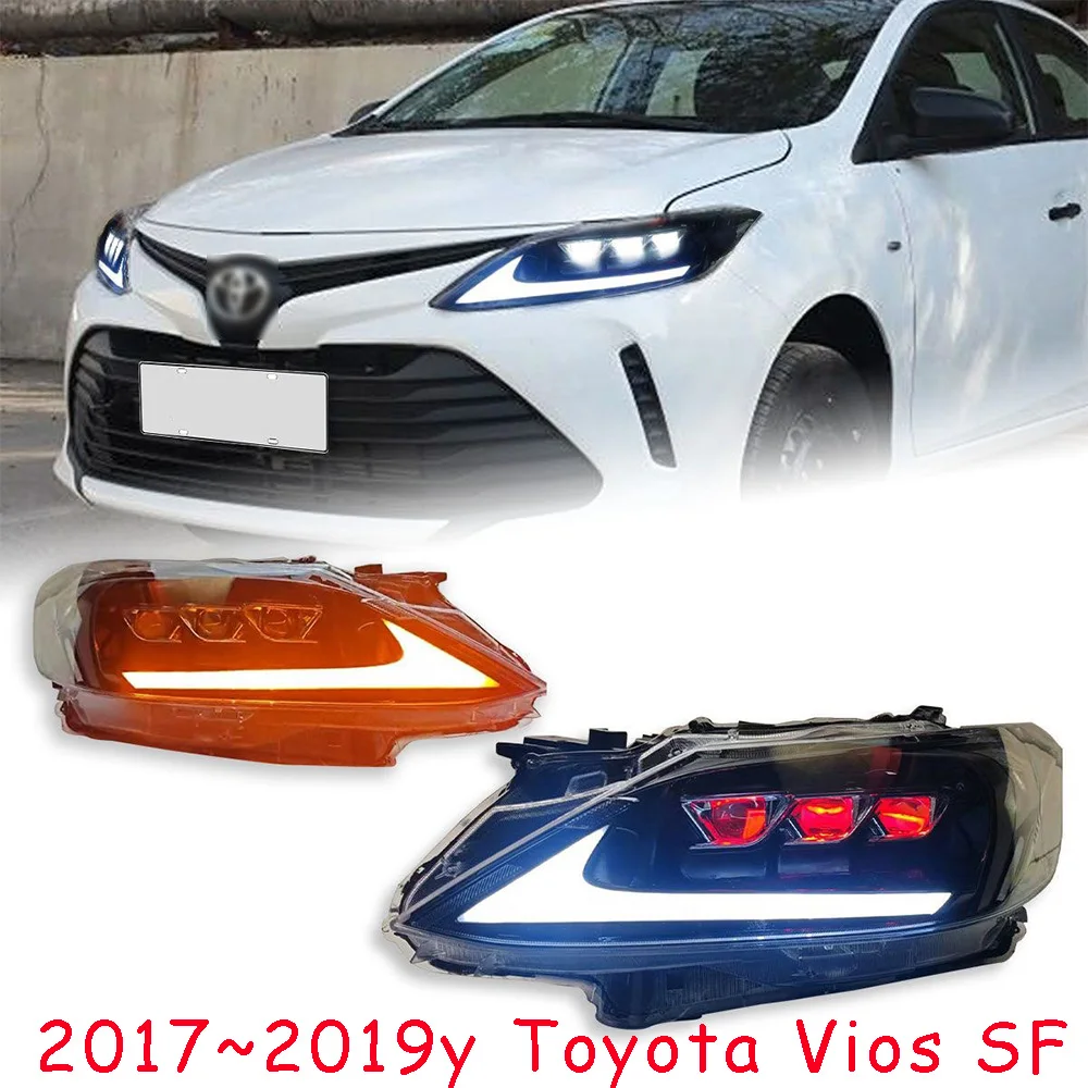 

Dynamic moving car bumper headlamp for Toyota Vios headlight 2017~2019y LED auto accessories vios light fog