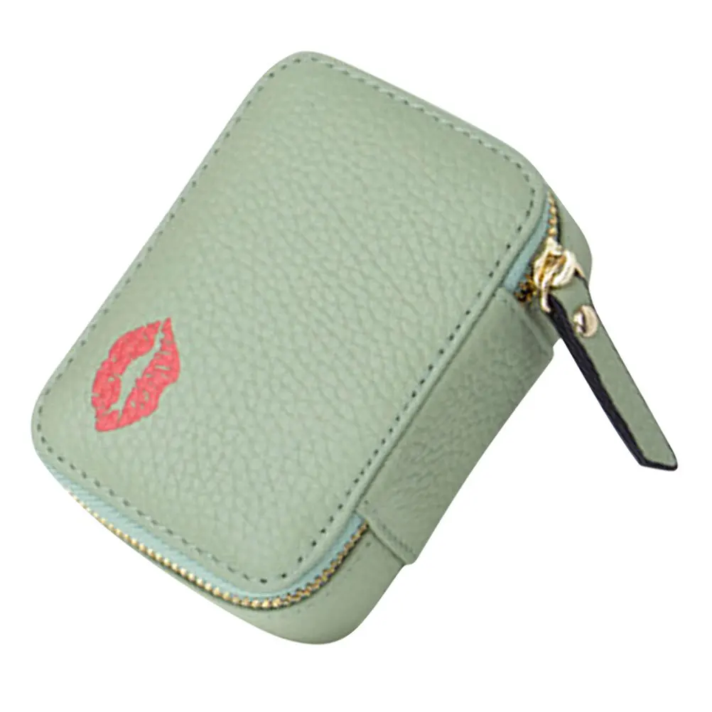 Travel Makeup Bag Portable Small Lipstick Pouch Mirror Organizer Convenient Carrying Storage Small Lipstick Bag