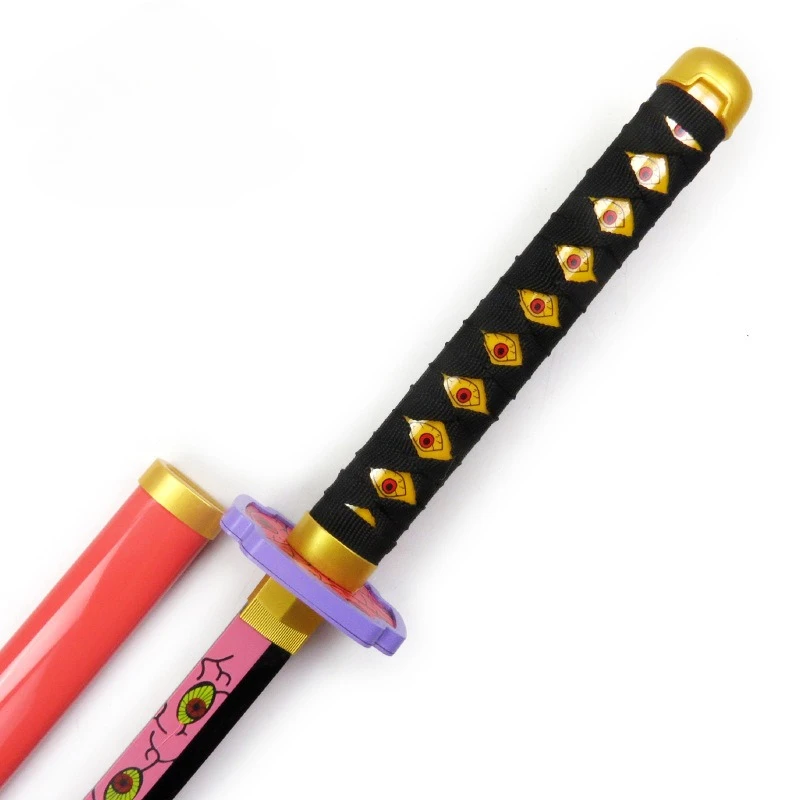 ดาบซามูไรพลาสติกสีดำ 103 ซม./40.56 นิ้ว ดาบพิฆาตอสูร ของสะสมอนิเมะ คอสเพลย์ พร้อมปลอกดาบ คาตานะ ของเล่นเด็กผู้ชาย