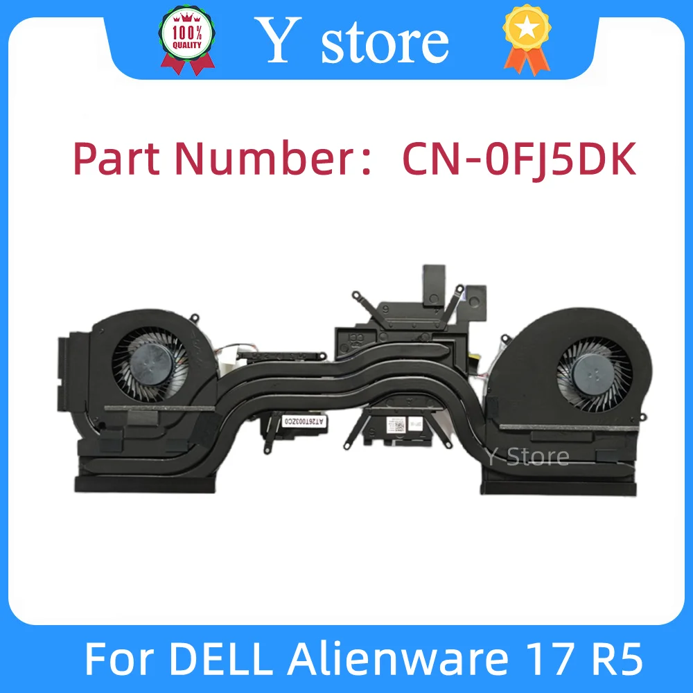 

Y Store новый оригинальный для DELL Alienware 17 R5 телефон FJ5DK 0FJ 5DK модуль радиатора процессора кулер Радиатор Вентиляторы радиатор Быстрая доставка