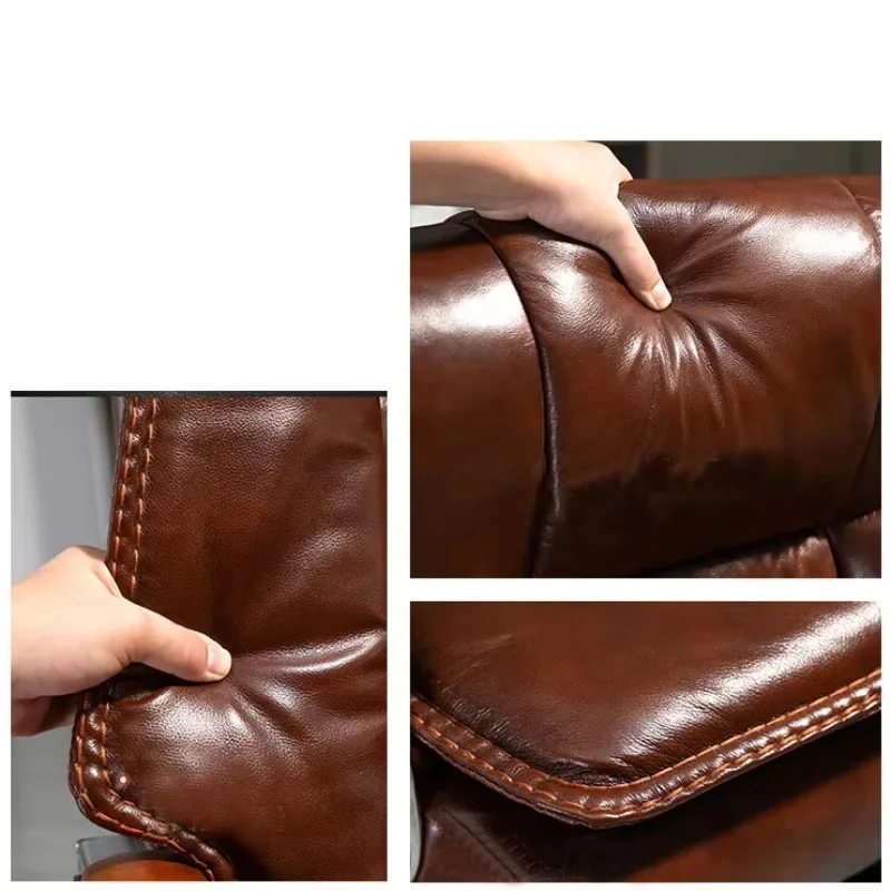 High Back Leather boss Office Swivel Desk Chair Reclining Massage Ergonomic Office Chair with Caster Wheel