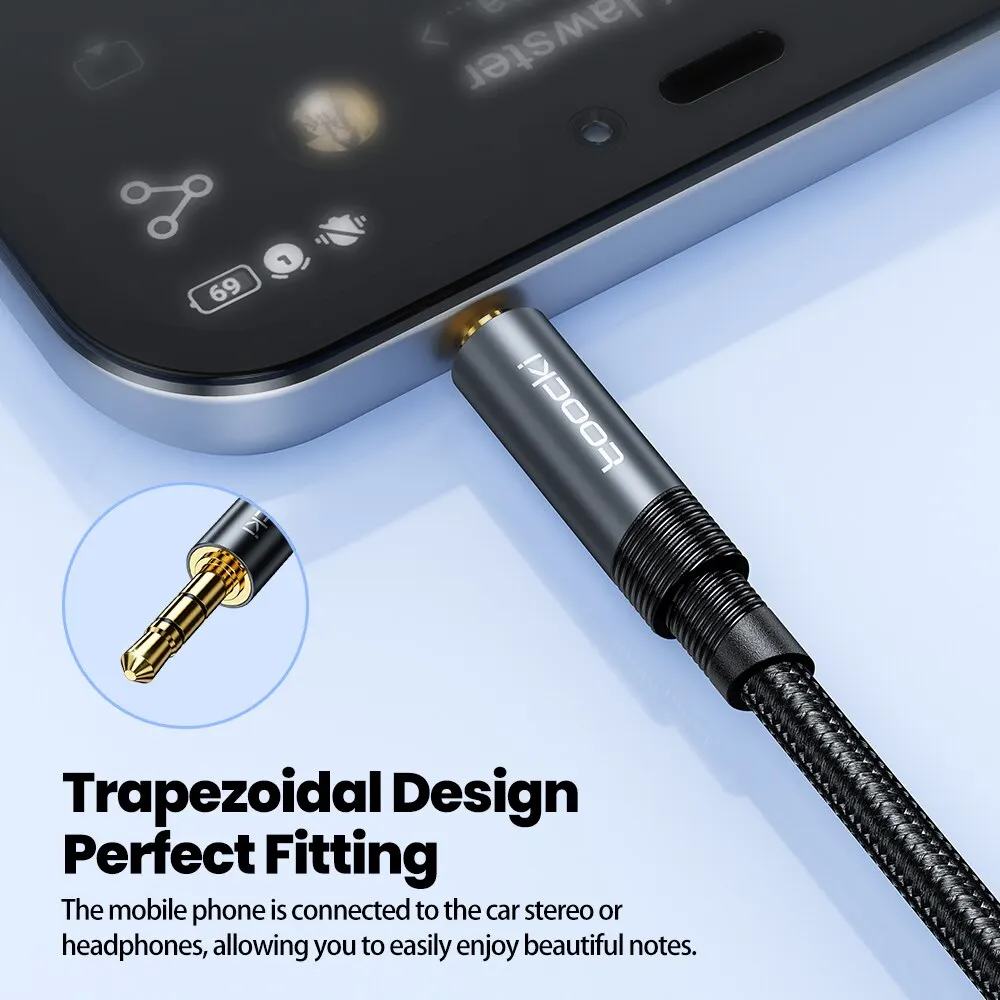 Toocki RCA Cable 3.5mm Jack to 2 RCA Aux Audio Cable 3.5mm to 2RCA Male Adapter Splitter for TV Box Apple TV Speaker Wire Cord