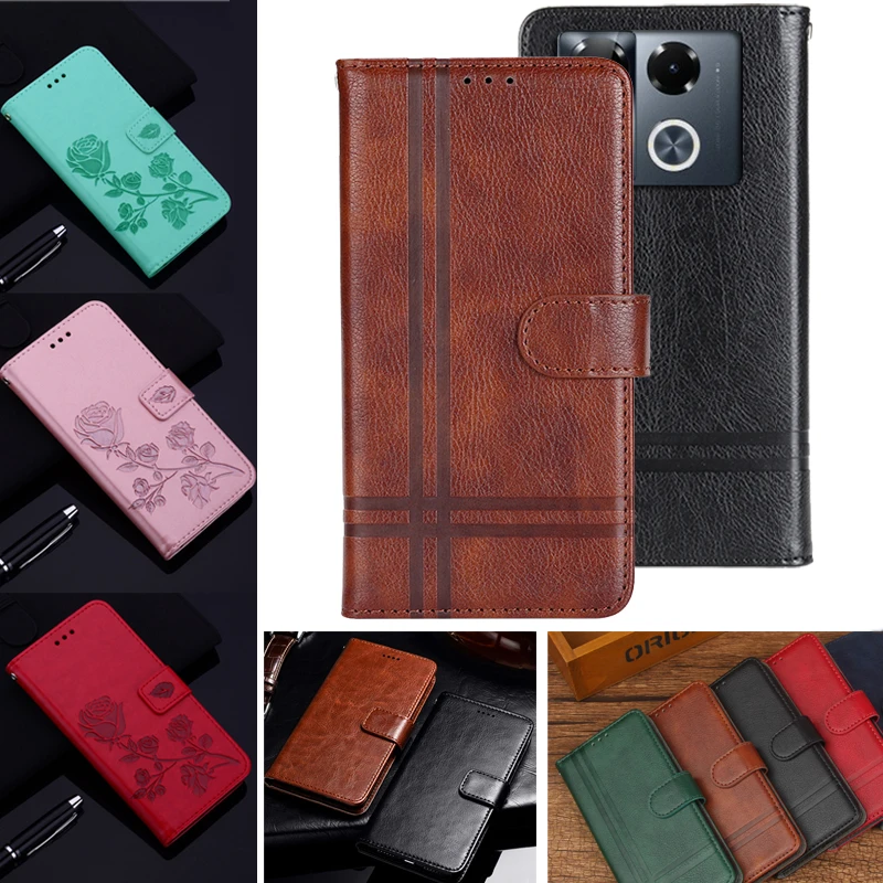 For Infinix Note 40 Pro 5G Case Flip Leaher TPU Soft Silicone Back Cover for Infinix Note40 Pro X6851 Protector Phone Coque