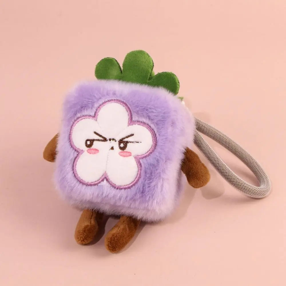 Fruit Fruit Plush Keychain Carrot Strawberry Pineapple Keychain Lightweight Key Chain Mangosteen Pendant Backpack Pendant