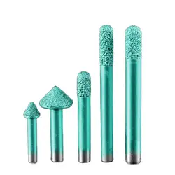 Weitol  6mm/8mm shank Brazing stone engraving bits marble carving tools CNC router bits stone milling cutter