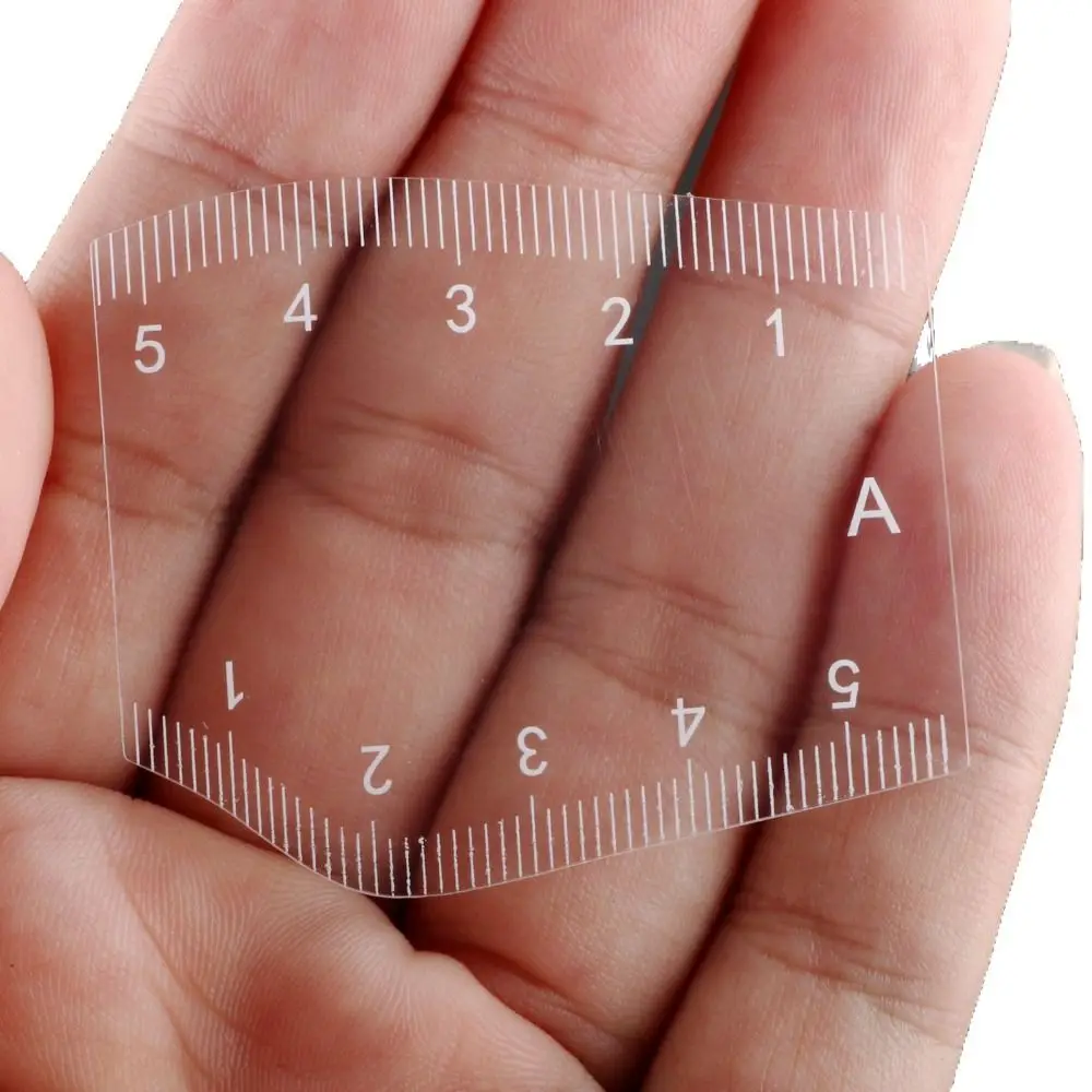 5Pcs New Fast Drawing Eyebrow Desgin Ruler Reusable Shaping Thrushcross Cards PVC Eyebrow Mapping Ruler Supplies