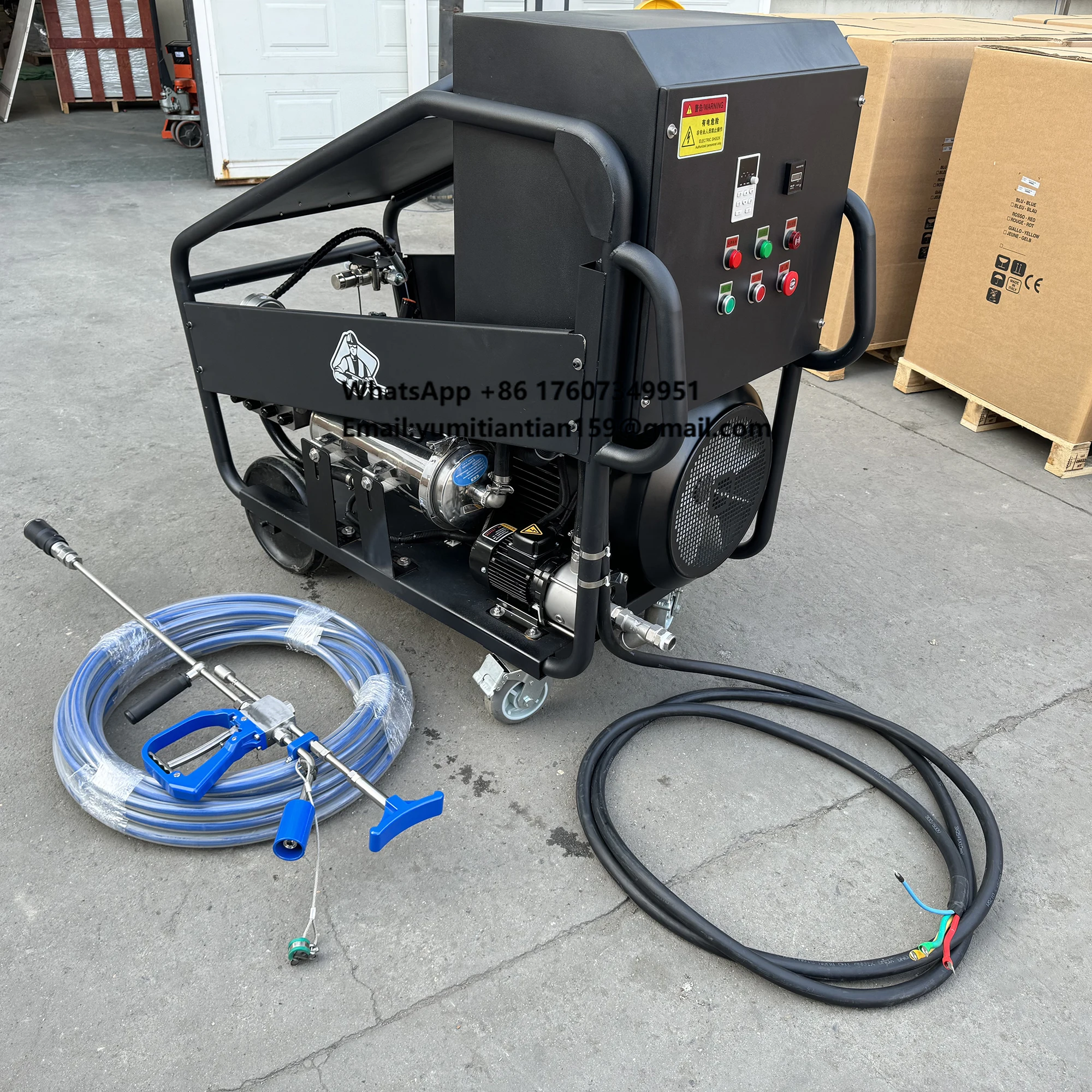 Best Selling Efficient Industrial Electric 2000bar High Pressure Washing Washer for Food Factory Ship Deck