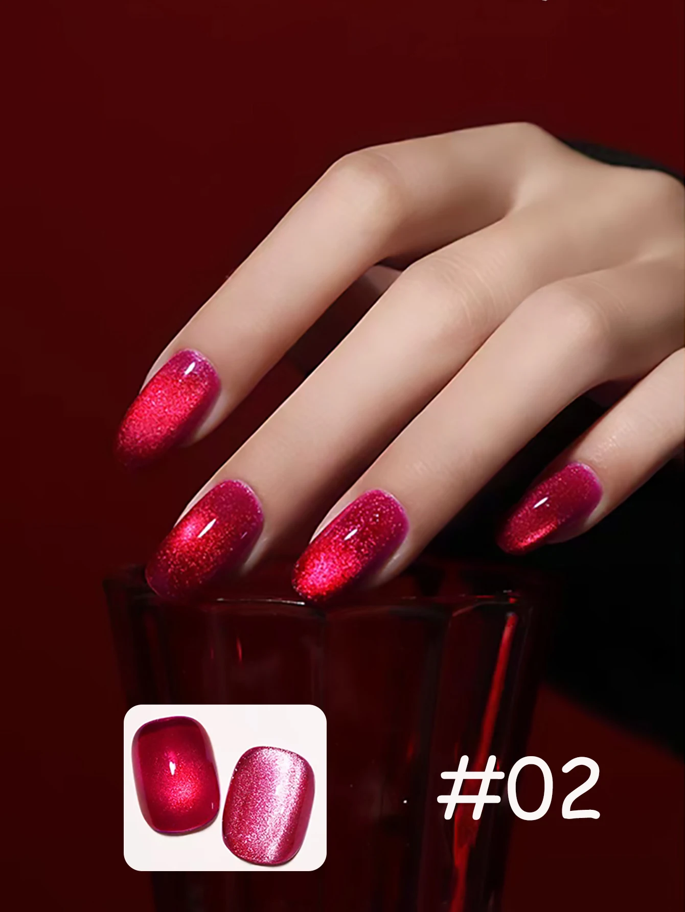 1-8 قطعة WS Y2K الأظافر الساخن نمط الجليد شفافة الذهبي البرتقالي الأحمر الذهب الزجاج حبة القط العين هلام طلاء الأظافر صالون الأظافر المنزل DIY بها بنفسك