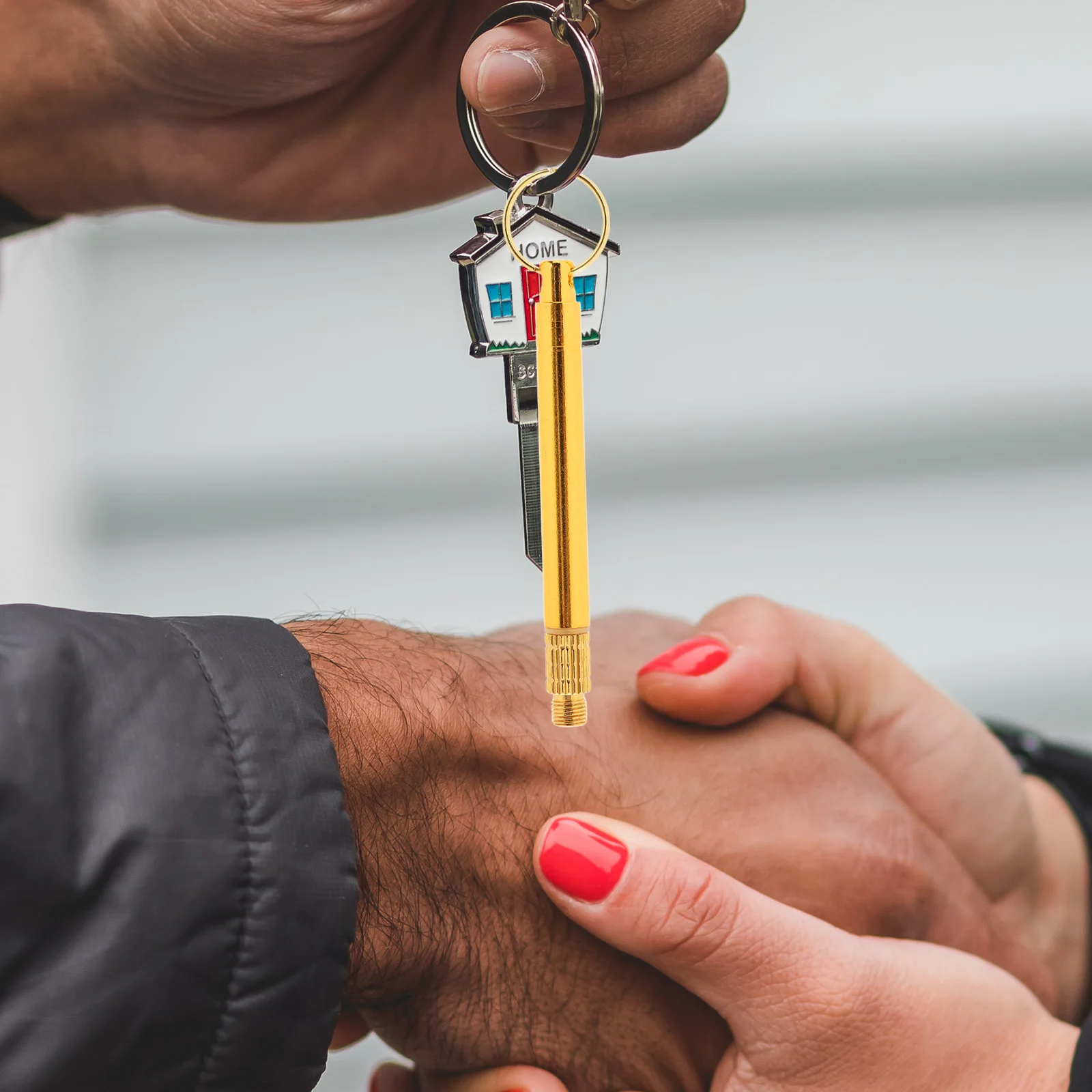 

Metal Toothpick Keychain Stainless Steel Brass Portable Teeth Cleaner Tool For Camping Hiking Travel Reusable Toothpick Holder