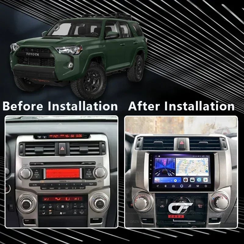 MAMSM Car Radio For Toyota 4 Runner 2009 - 2019 Android 13 Multimedia Video Player 4G Carplay Auto Stereo Head Unit intelligent