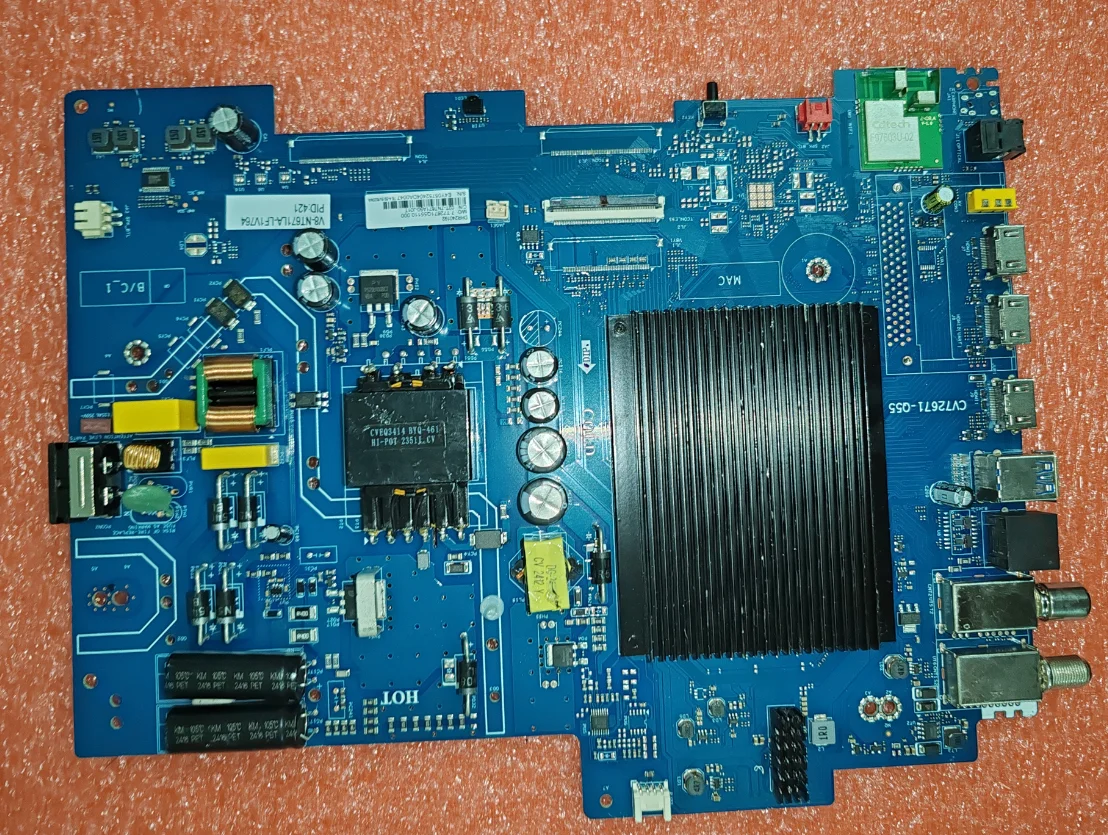 

CV72671-Q55 DHR240192 LEDWiFi network TV motherboard, physical photo, tested for 78---90V 600MA
