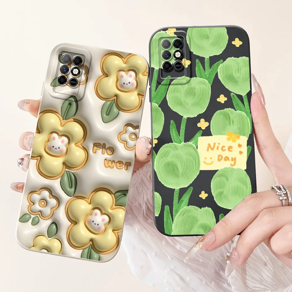 Phone Case For Infinix Note 8 Case X692 Funda Popular Flower Back Cover Silicone Soft Coque For Infinix Note 8i X693 Note8 Cases