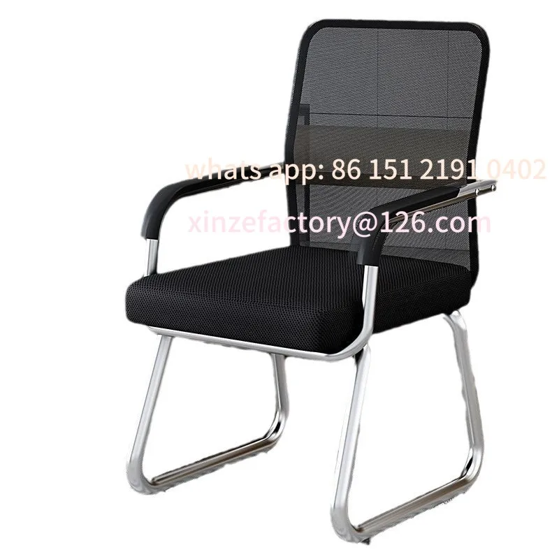 Schienale per sedia da computer per riunioni di personale con sedia in rete con fiocco per la casa, comfort per dipendenti da ufficio personalizzabile