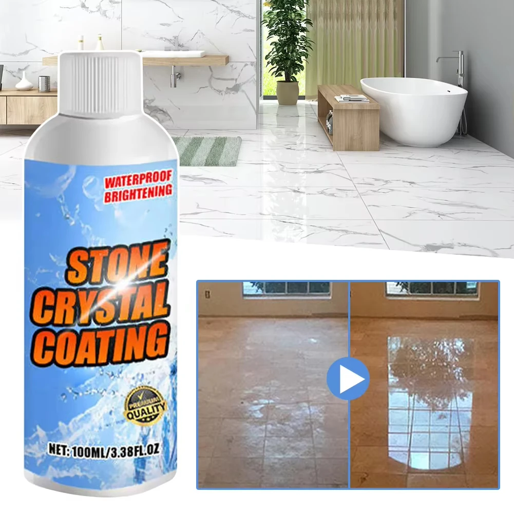 100ml Stone Tile Intensive Cleaner,Floor Cleaner Stains Scratch Remover Polishing Ceramic Tile Cleaning Agent Marble Granite