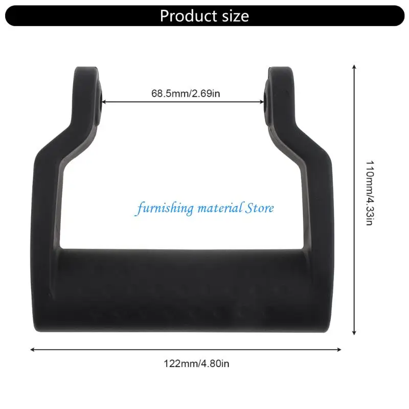Y5GD ด้ามจับเครื่องเจียรกันลื่น ด้ามจับที่ปลอดภัย ติดตั้งได้อย่างง่ายดายสำหรับเครื่องมือประเภท 100 ABS สีดำ