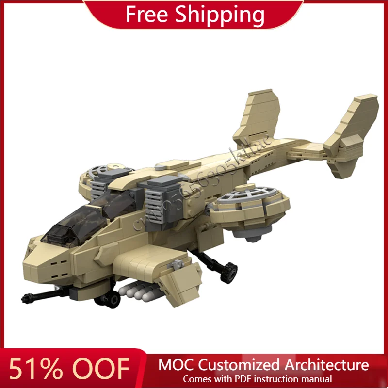Blocs de construction techniques de chasseur lourd, 826 pièces, modèle en brique, ensemble d'assemblage, jouets pour enfants, cadeaux d'anniversaire populaires, tendance