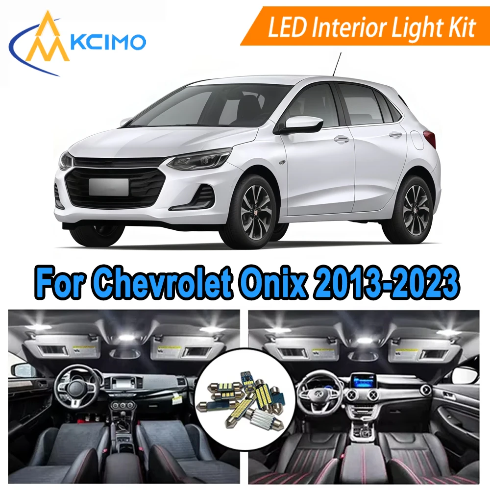 

LED Kit Interior Light Bulbs For Chevrolet Onix (2013-2023) Dome, Map, Door Lights Super Bright Light Set Easy Install