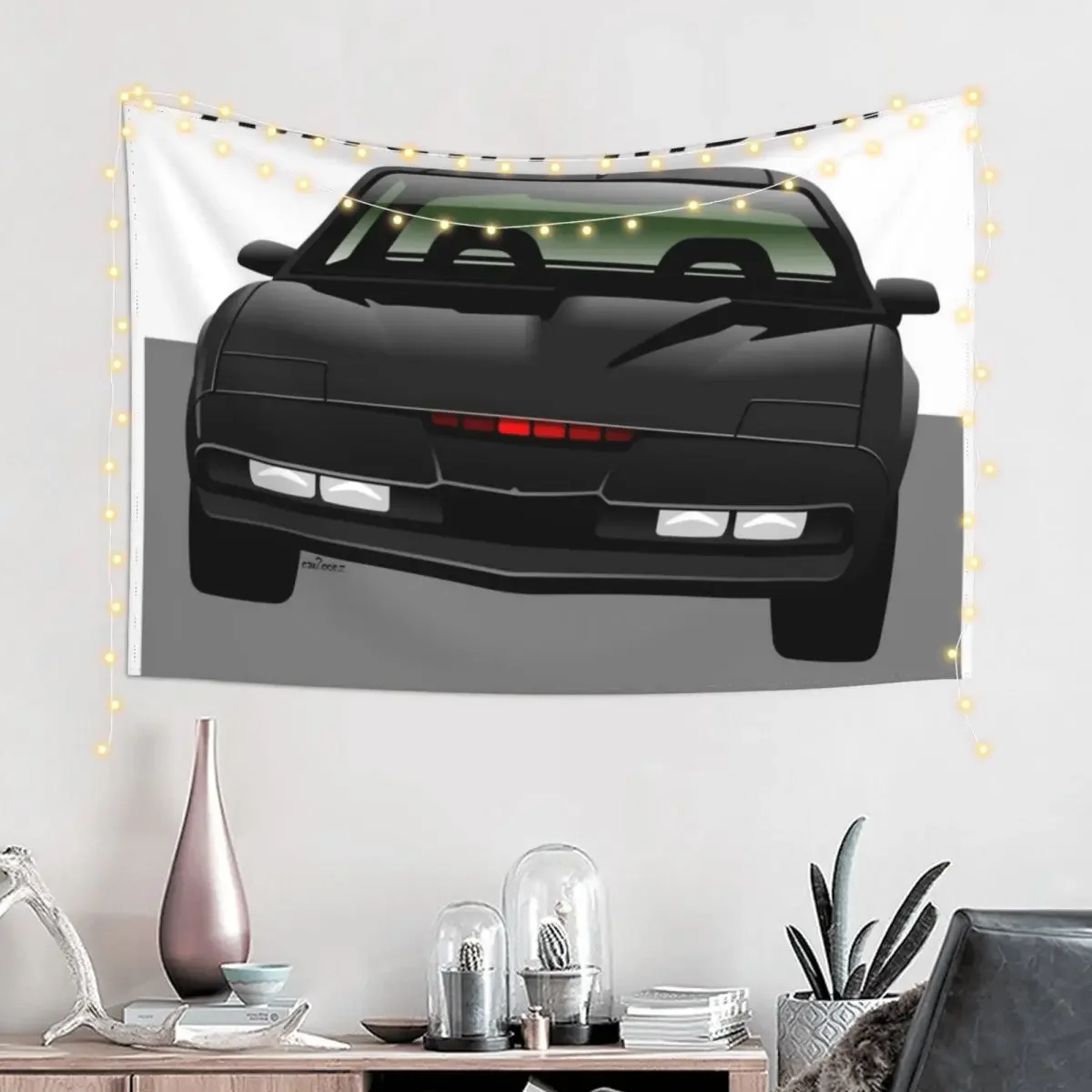 Knight Rider Pontiac Trans Am 1982 Tapestry Aesthetic Decoration Outdoor Decoration Tapestry