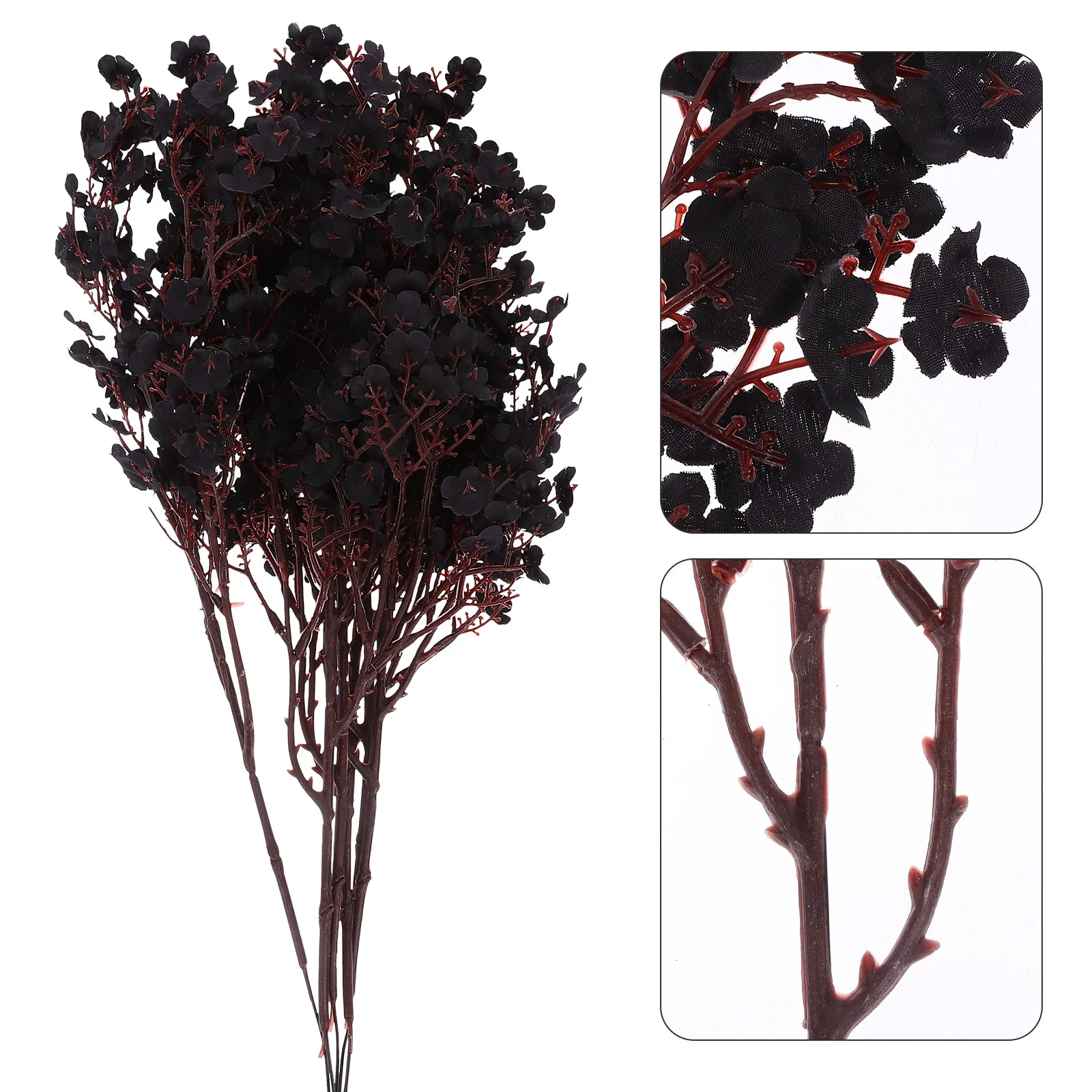 

6Pcs Artificial Babysbreath Flower Bouquet Simulation Faux Flower Romantic Wedding Decor Party Favor Photo Prop Living Room