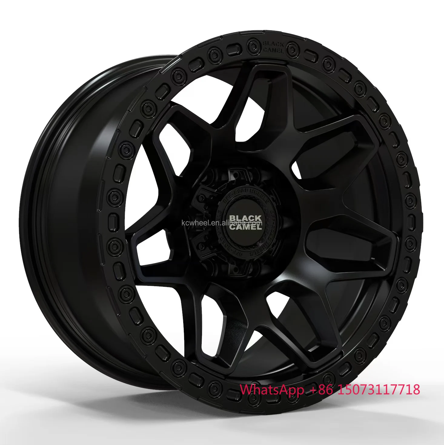 

Customizable 17-18 Inch Black Camel Forged Offroad Aluminum Alloy Wheels 4X4 Hub with 6X139.7 PCD Matte Black Rims Pickup SUVs