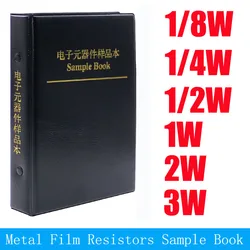 1/8W 1/4W 1/2W 1W 2W 3W Metal Film Resistors kit Sample Book