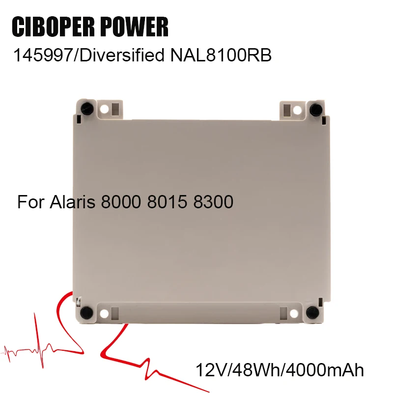 

CP Battery Pack 145997 12V/48Wh/4000mAh For Alaris 8000 8015 8300 8220 8001 8100 8110 8600 Diversified NAL8100RB