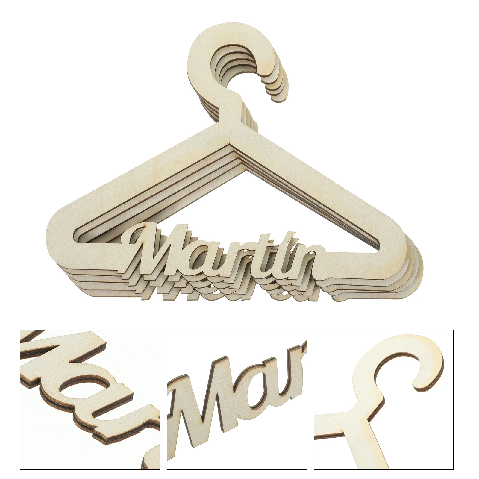 

5pcs Wooden Kids Hanger Baby Clothes Hanger Toddler For Closet Skirt Coat Infant Nursery Hangers Smooth Wood Hangers For