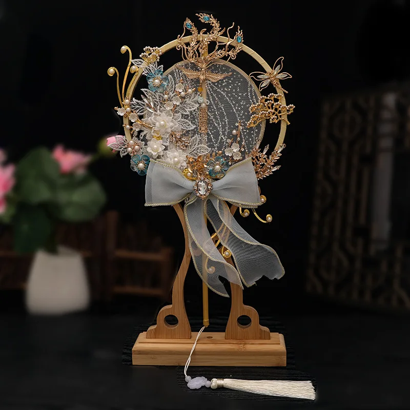 Traditional Chinese Fan, DIY Wedding Fan, Bride's Handmade Wedding Decoration