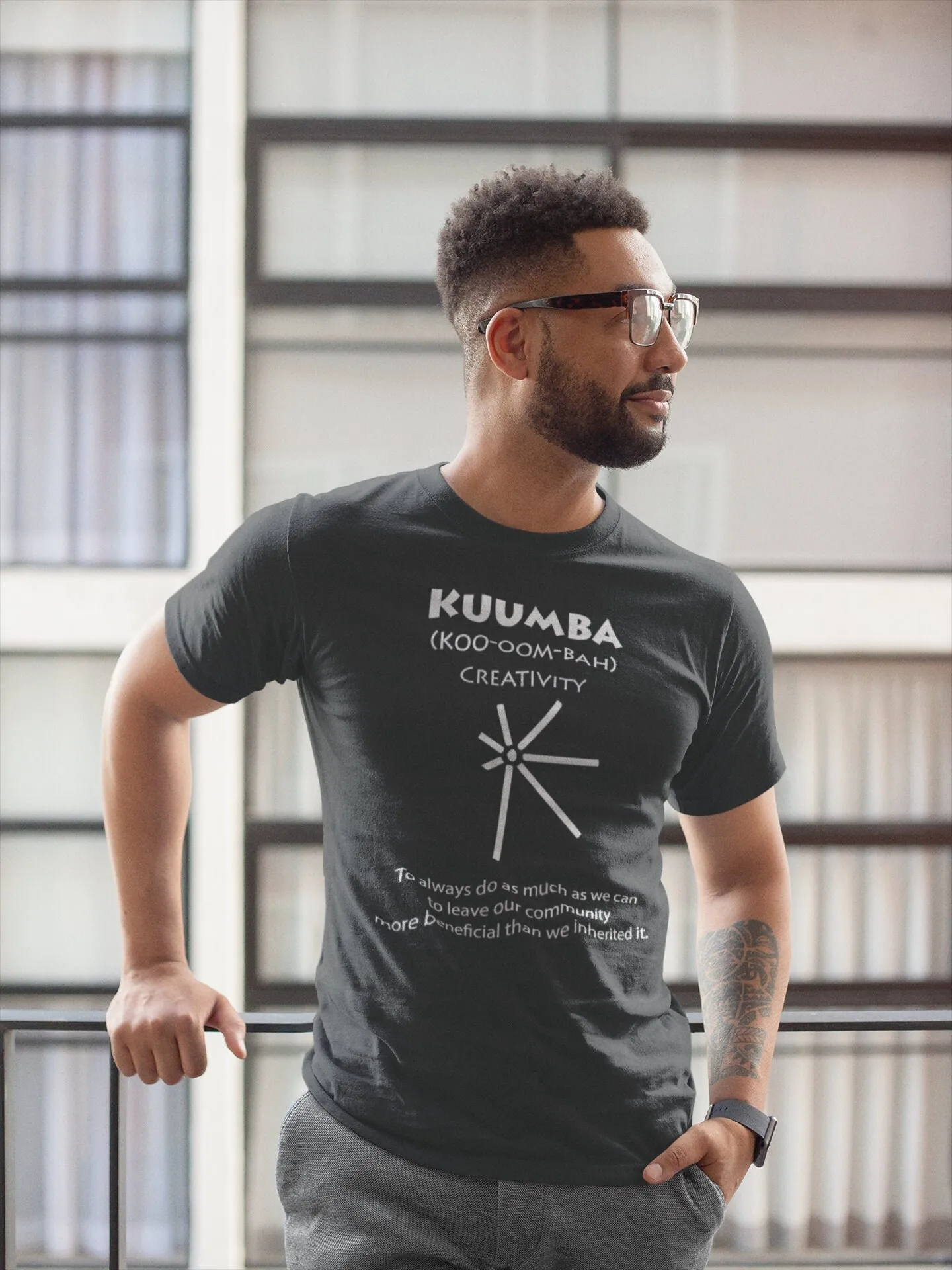 Creativity Kuumba Nguzo Saba Kwanzaa African Symbol T Shirt Black Culture Adinkra