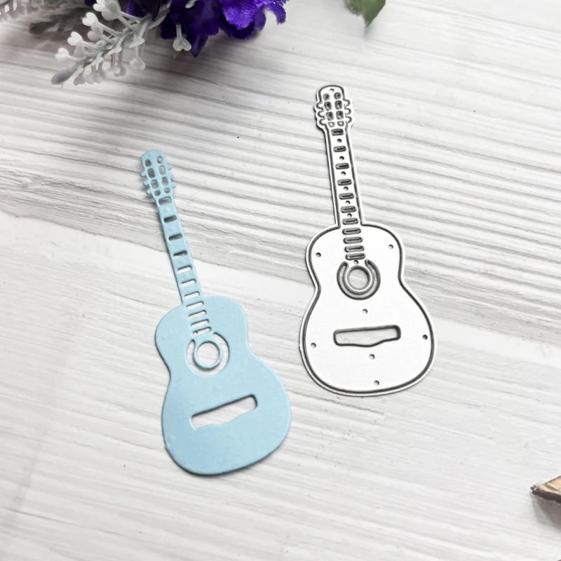 C63B Guitar Metal Cutting Dies Stencils for DIY Scrapbooking Decorative Embossing Paper Cards Template Decor Die Cuts