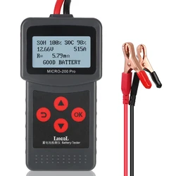 Battery Capacity Tester Micro200Pro Car Battery Tester Car Accessories 12v For Garage Workshop Auto Tools Mechanical