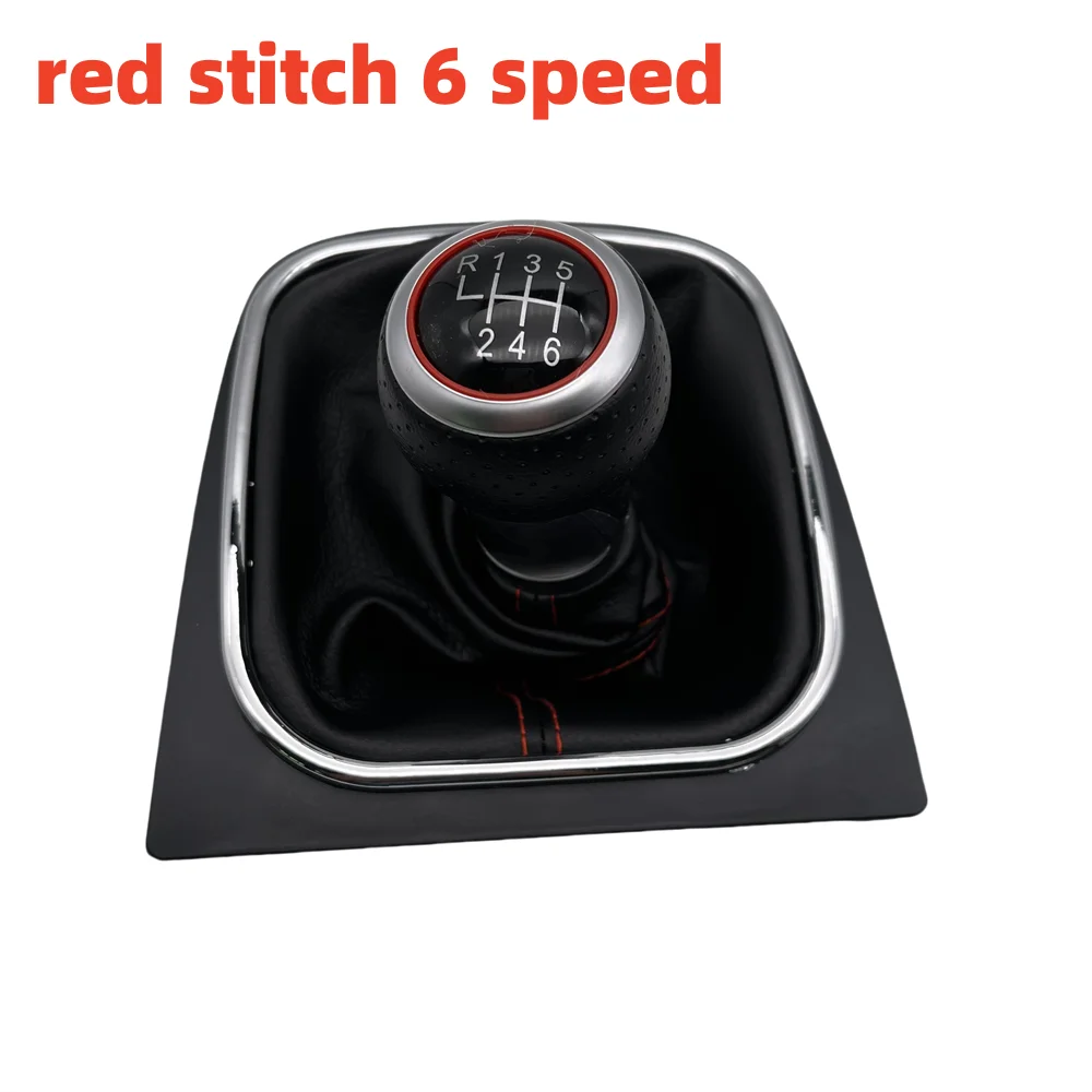 5/6 Speed Gear Shift Knob Lever Stick Gaiter Boot Cover For VW Jetta 5 6 GOLF 6 VI MK5 MK6 5KD 711 113 5KD711113