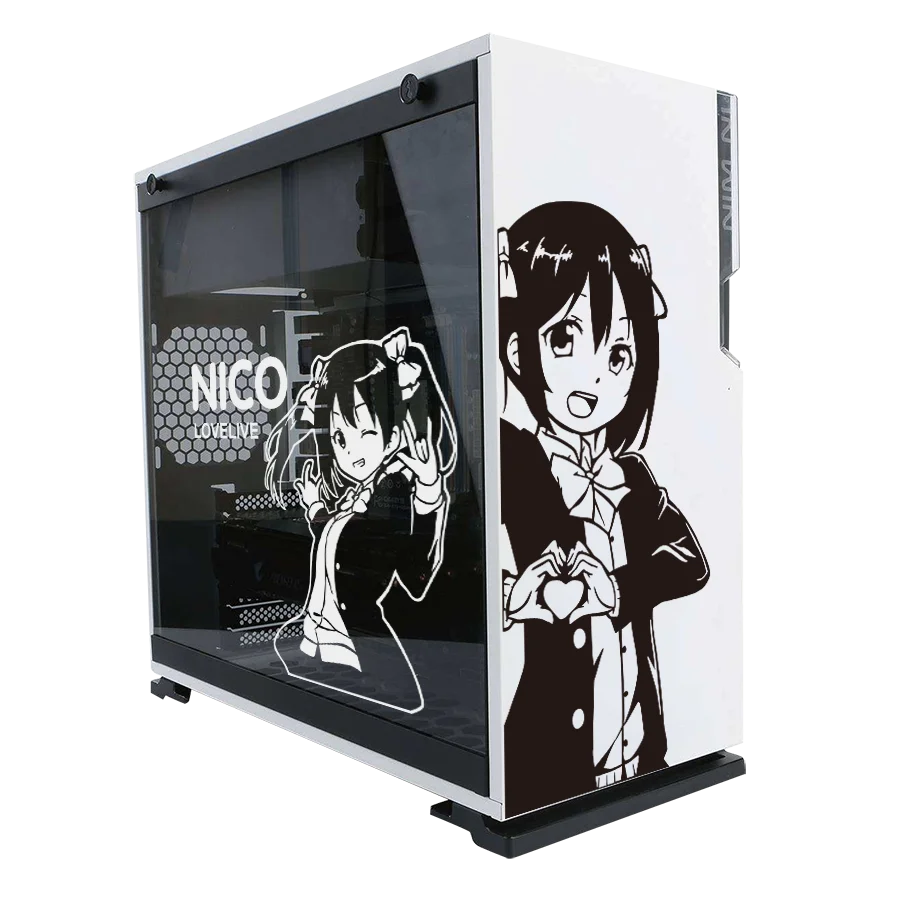 

Lovelive Anime PC Case Stickers,Cute Japenese Cartoon Decor Decals for Compuer Chassis Skin,Easy Removable Waterproof Hollow Out