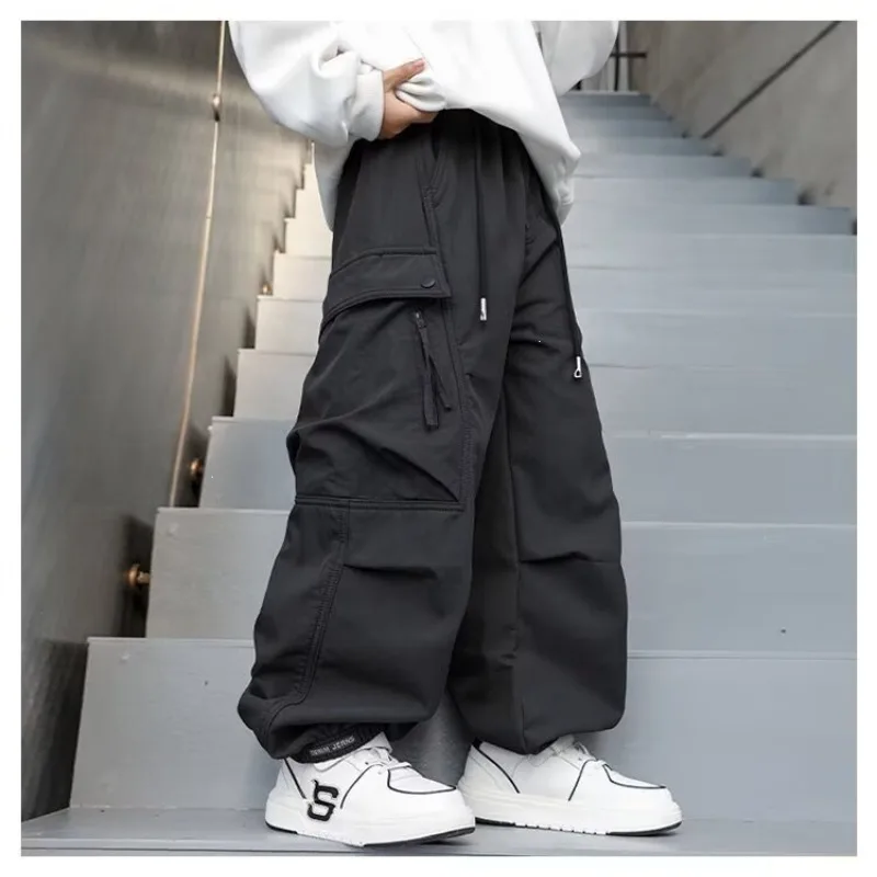 2026 Kinder Jungen Schicke Overalls UNITIM Herbst 4-14 Jahre Teenager Jungen Gerade Hose Locker Junge Elastischer Bund Hosenträger – Detail 20