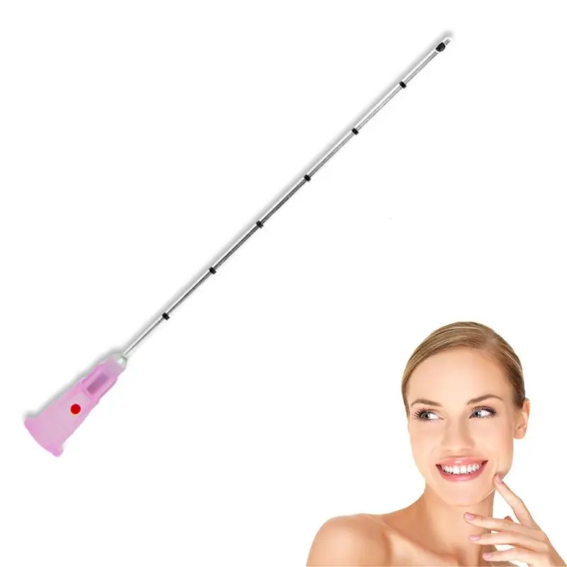 50 SZTUK / Pudełko Sterylna Końcowa Kanula 23g 25g 50mm 70mm 38mm Elastyczna Kanula do Pielęgnacji Powiek i Nosa z Czerwoną Kropką, Końcowa Mikrokanałka Igła