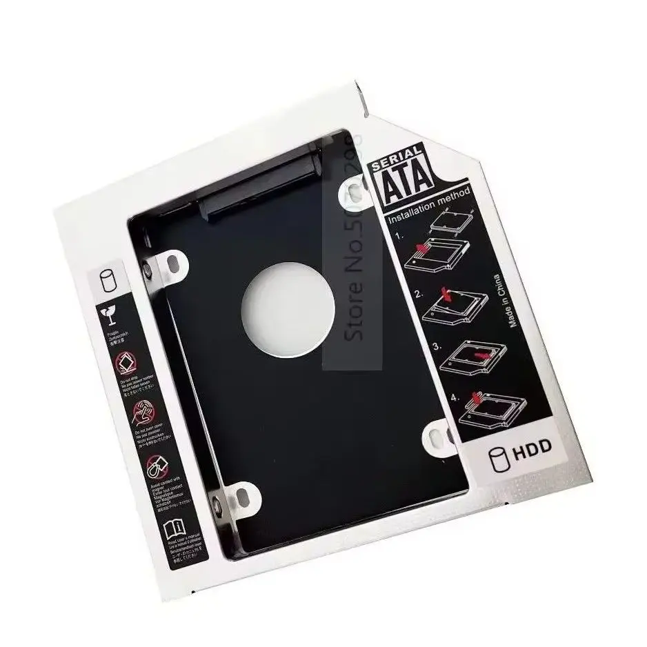 

Universal 2nd Secondary HDD Hard Drive Optical bay Caddy Frame for Dell E5400 E5410 E5420 E5420m E5500 E5510 E5520 E5430 E5530