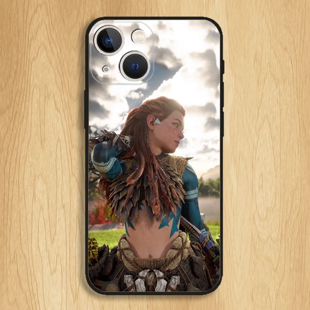 Horizon Zero Dawn Aloy Phone Case For iPhone15,14,13,12,11,Pro,Max,Plus,Mini,X,XS,XR,8,7,6,S,Plus,SE Soft Black Case