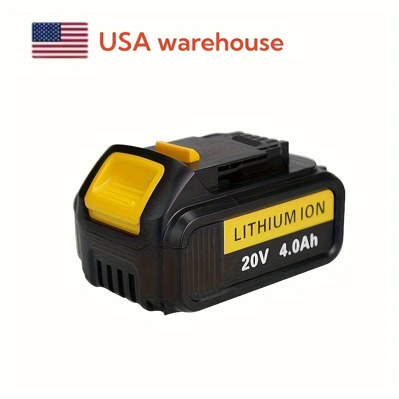 DEWALT Electric Tools Replace Rechargeable Lithium Batteries DCB200 Compatible With 20V 4Ah Replacement Power Tool Drill Battery