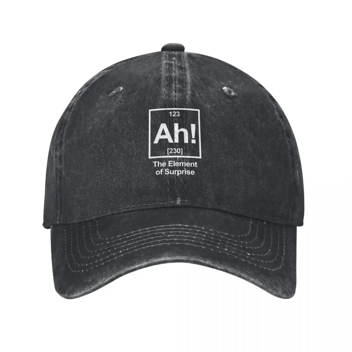 Ah The Element Of Surprise Chemistry Periodic Table Humor Baseball Cap Luxury Hat Sports Cap Hats Man Women's