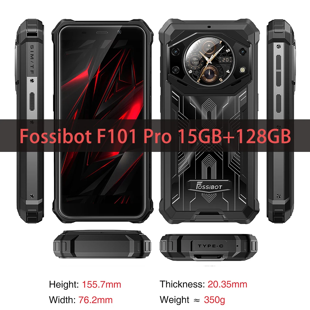 NFC・赤外線機能 スマートフォン 本体 頑丈なスマートフォン,nfcセル,赤外線暗視カメラ,Android FOSSiBOT