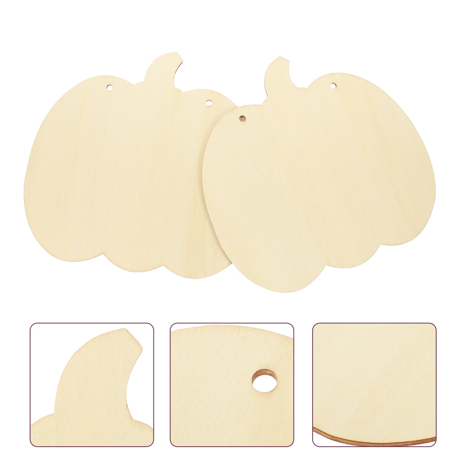 

Pumpkin Shape Slices Halloween Cutouts Wooden DIY Decoration Hanging 10pcs/pack (15cm) Blank