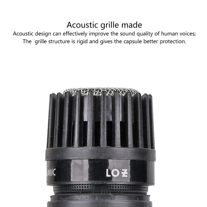 ميكروفون ديناميكي SM57 مع استجابة ترددية واسعة للموسيقى والصوت