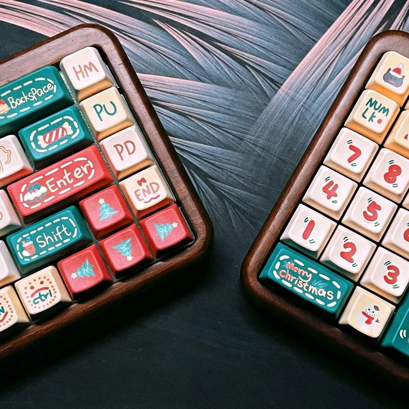 Walnut Wood Keyboard Case Custom Single Mode Tri Mode Soild Wood Box for Bluetooth Keyboard Case Wired 2.4g Accessories Gifts