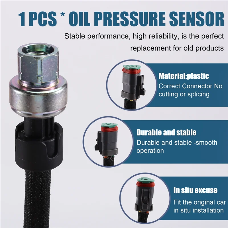 

Oil Pressure Sensor 194-6725 1946725 239-2396 2392396 For Caterpillar C15 MXS BXS NXS C-15