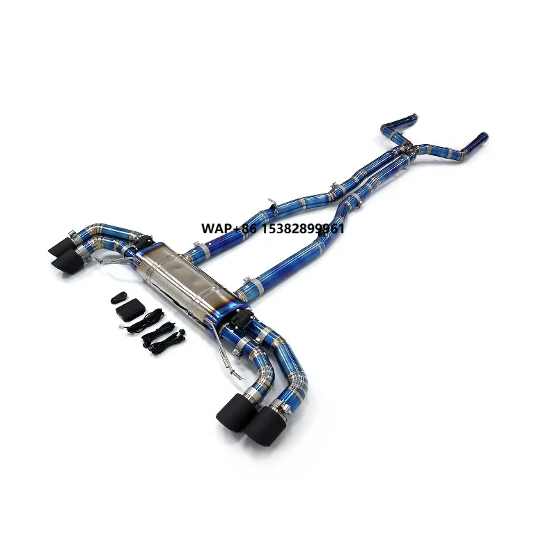JYD Titanium Alloy Exhaust Catback for X5M F95 X6M F96 4.4T 2020+ S63 With Muffler Valves Auto Pipes
