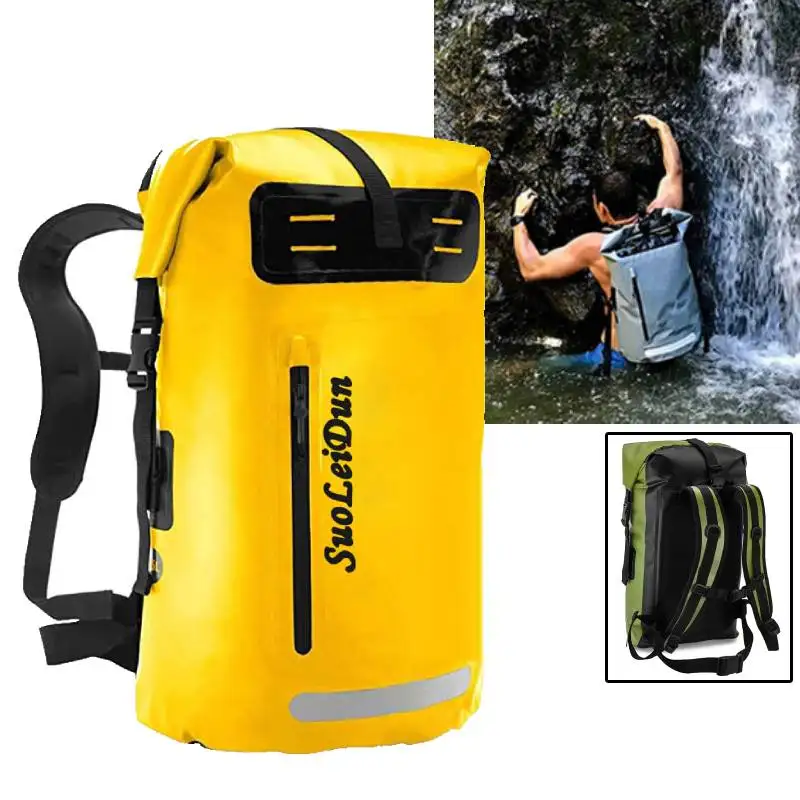 

PVC Roll-Top Dry Bag 35/55/85L Big Space Waterproof Traveling Bags Outdoor Beach Swimming Rafting River Rafting Boating Backpack