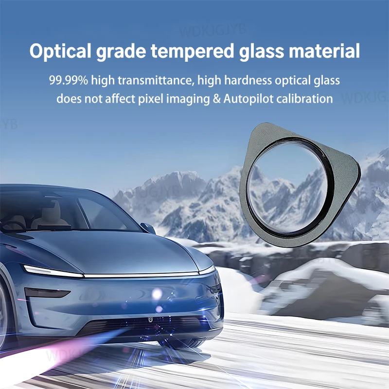 For Tesla Model Y Juniper 2025+ Model 3 Highland 2026 Original Fit Front Camera Protector Shield Tempered Glass Rainproof Cover