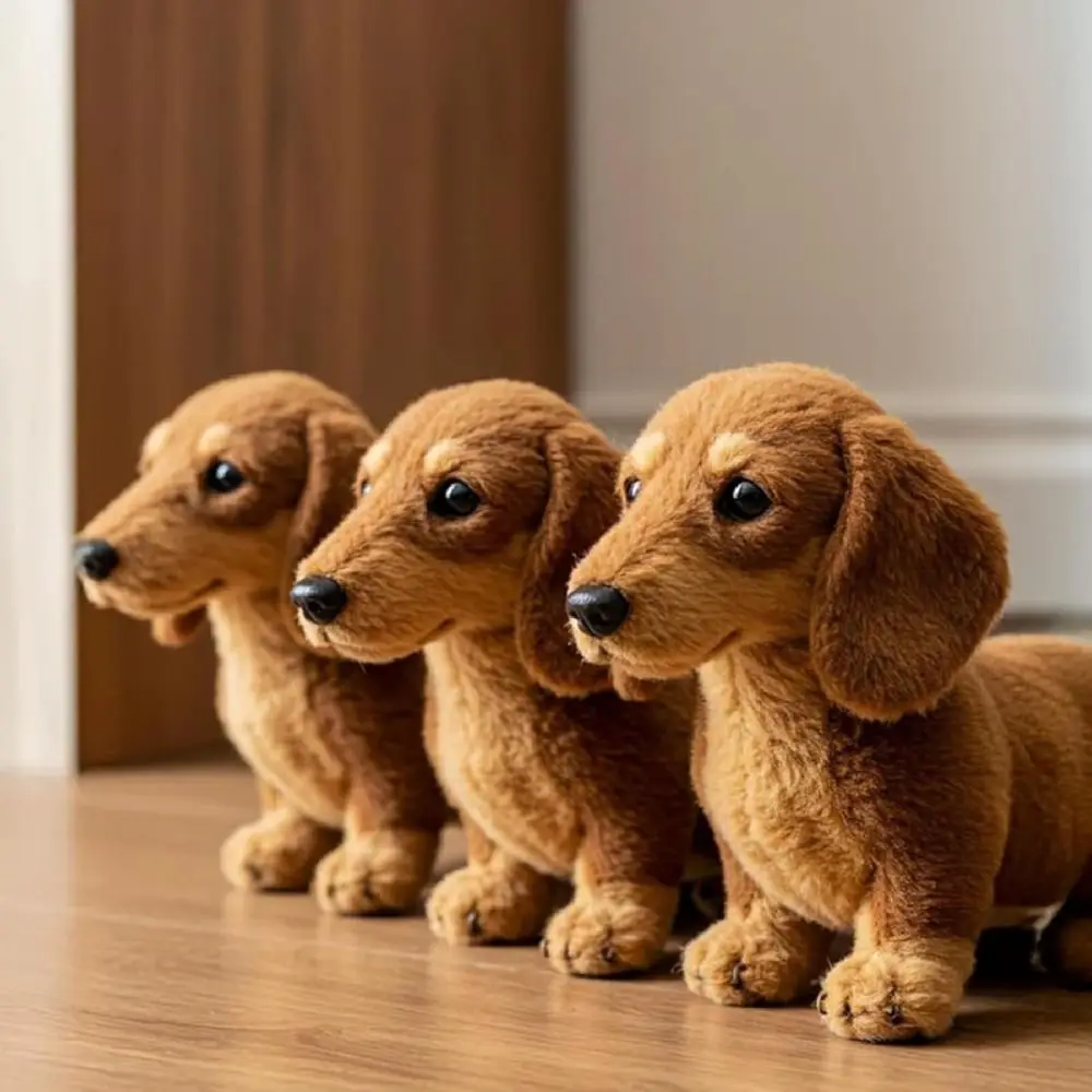New Design Soft Dog Plush Toy Cute Mimics Natural Movement Animals Plush Gift Simulation Mimic Plush for Emotional Support