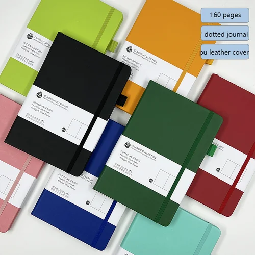 캔디 컬러 레트로 도트 노트 저널, 불릿 도트 저널, 일기 플래너, 학교 문구, A5, 15x22cm, 100gsm, 160 페이지 